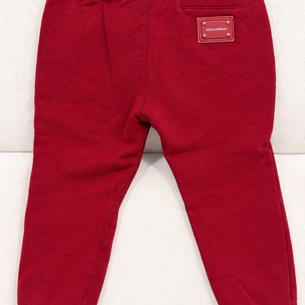 Dolce & Gabbana Red Kids Joggers